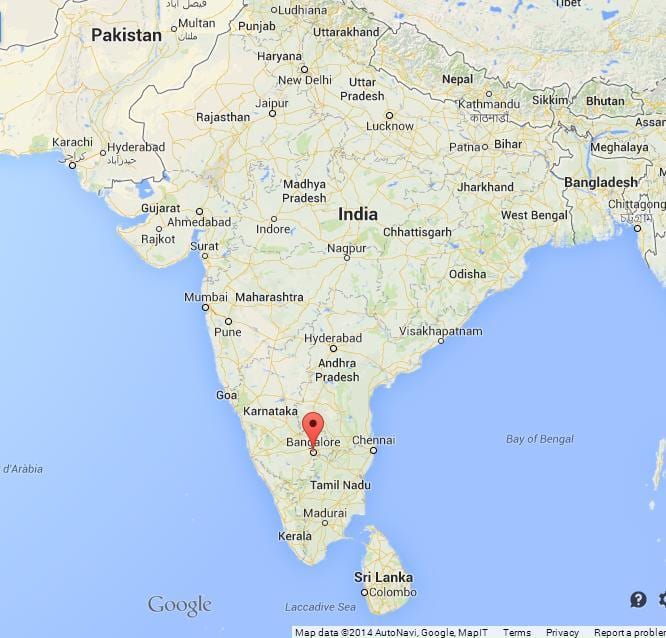 Aji di peta india