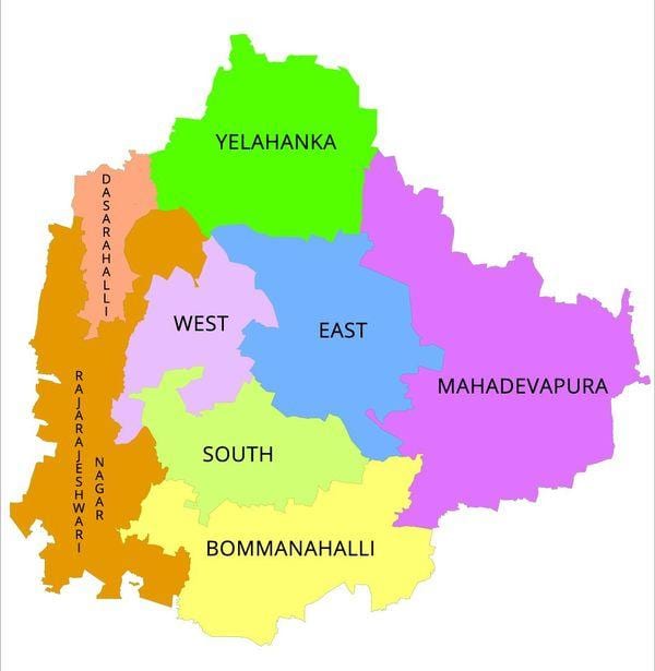 Bangalore BBMP peta