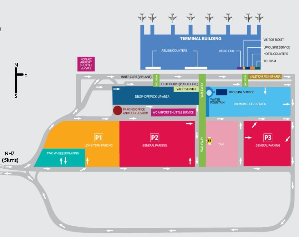 Kejiranan international airport peta